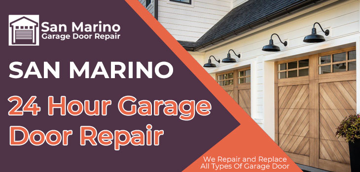 24 hour garage door repair in San Marino