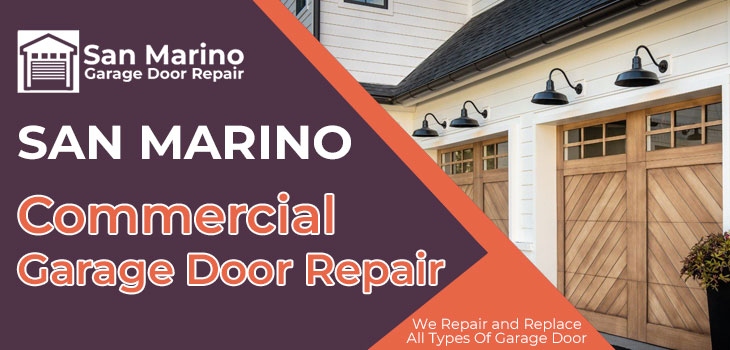 commercial garage door repair in San Marino