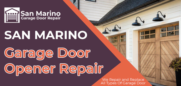 garage door opener repair in San Marino