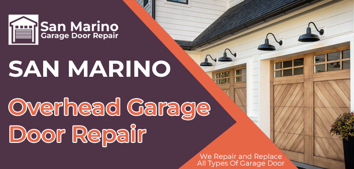 overhead garage door repair in San Marino