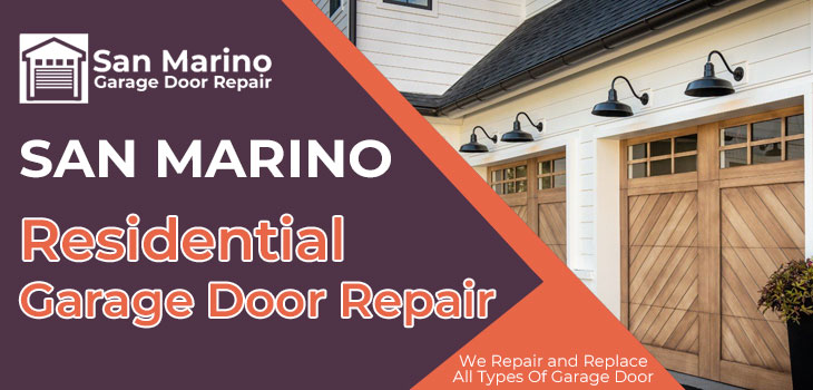 residential garage door repair in San Marino